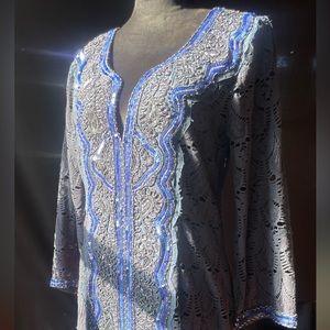 Calypso blue dress